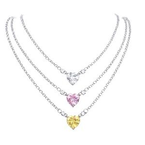 Dainty Crystal Heart Necklace